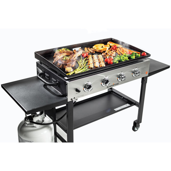 Blackstone Stainless Steel 4Burner Flat Top Propane Gas Grill with